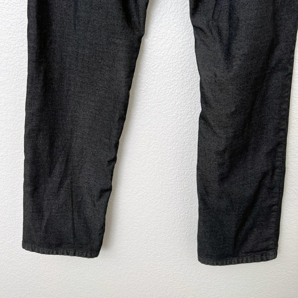 [Prana] Dark Wash Denim Mid Rise Flannel Lined Straight Leg Boyfriend Jeans Sz 6 - Picture 6 of 12